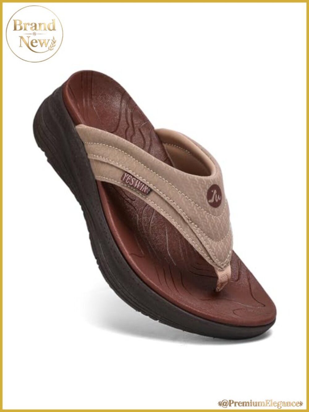 Women's Orthotic Platform Flip Flop with Arch Support Comfortable Recovery